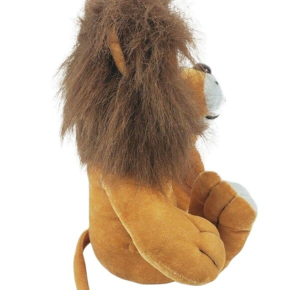 Classic Toy Company Lion Plush Big Cat Tan Brown Mane Jungle Stuffed Animal - Picture 4 of 8